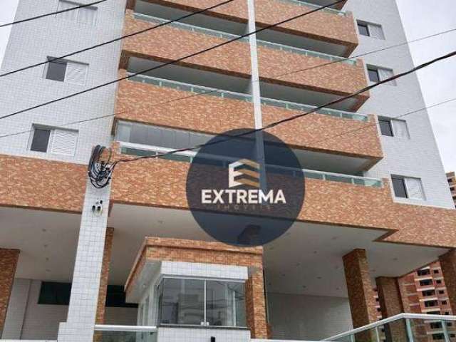 Apartamento com 2 dormitórios à venda, 75 m² por R$ 430.000 - Vila Guilhermina - Praia Grande/SP