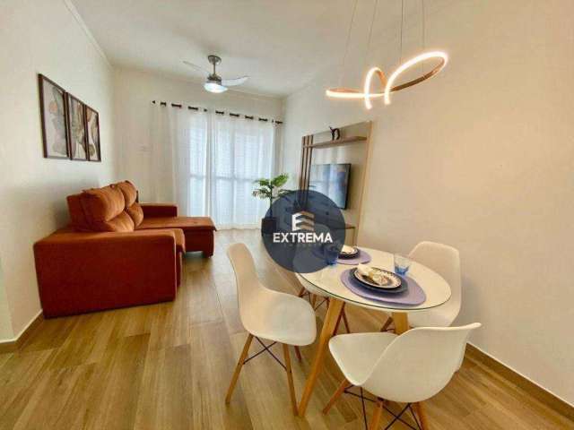 Apartamento de 1 dormitório a venda em Praia Grande, vista mar