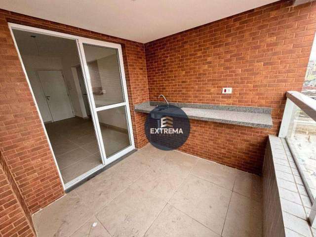 Apartamento NOVO 1 dormitório à venda, 47 m² por R$ 360.000 - Vila Guilhermina - Praia Grande/SP