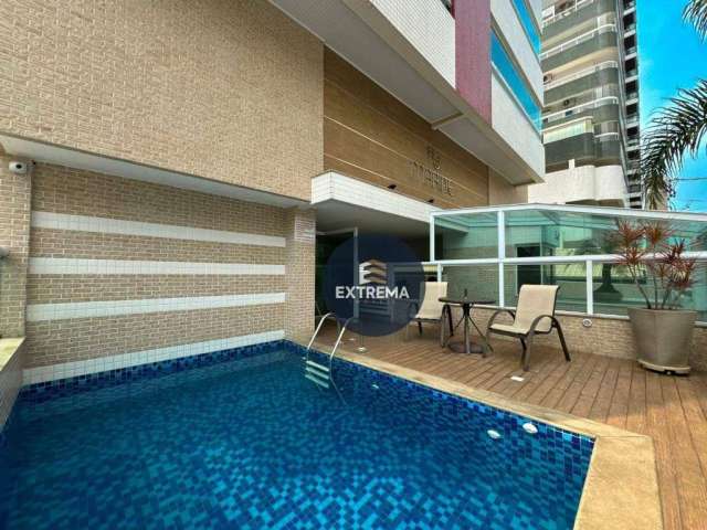 Apartamento com 2 dormitórios à venda, 69 m² por R$ 550.000,00 - Canto do Forte - Praia Grande/SP