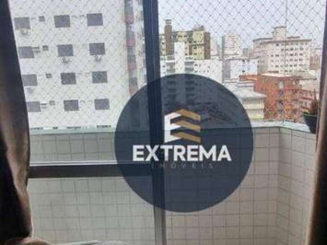 Apartamento com 2 dormitórios à venda, 73 m² por R$ 410.000 - Canto do Forte - Praia Grande/SP