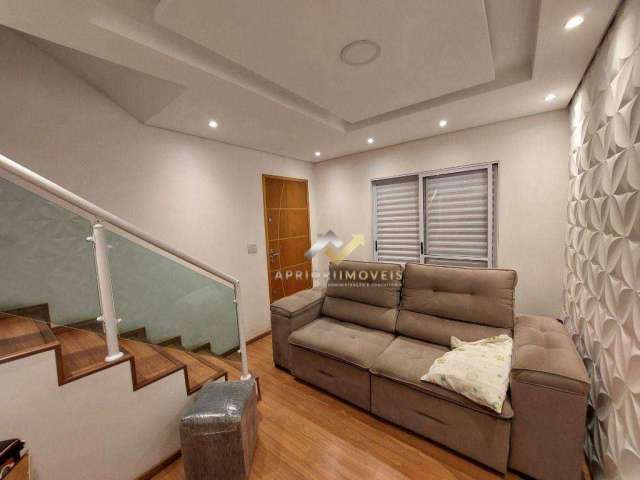 Sobrado com 2 dormitórios à venda, 116 m² por R$ 405.000,00 - Jardim Santo André - Santo André/SP