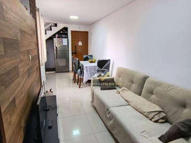 Cobertura com 2 dormitórios para alugar, 92 m² por R$ 4.405,00/mês - Santa Maria - Santo André/SP