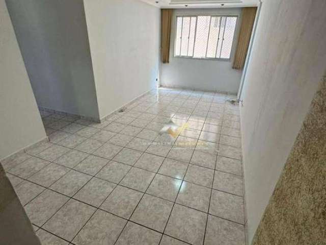 Apartamento com 3 dormitórios para alugar, 65 m² por R$ 2.490,00/mês - Vila Palmares - Santo André/SP