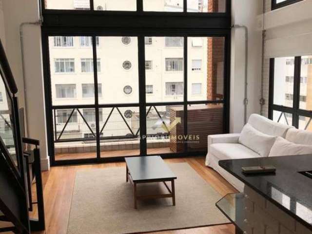 Apartamento com 1 dormitório para alugar, 75 m² por R$ 12.942,90/mês - Cerqueira César - São Paulo/SP