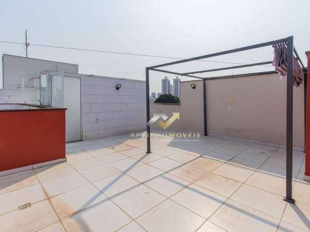 Cobertura com 2 dormitórios, 93 m² - venda por R$ 640.000 ou aluguel por R$ 2.550/mês - Vila Scarpelli - Santo André/SP