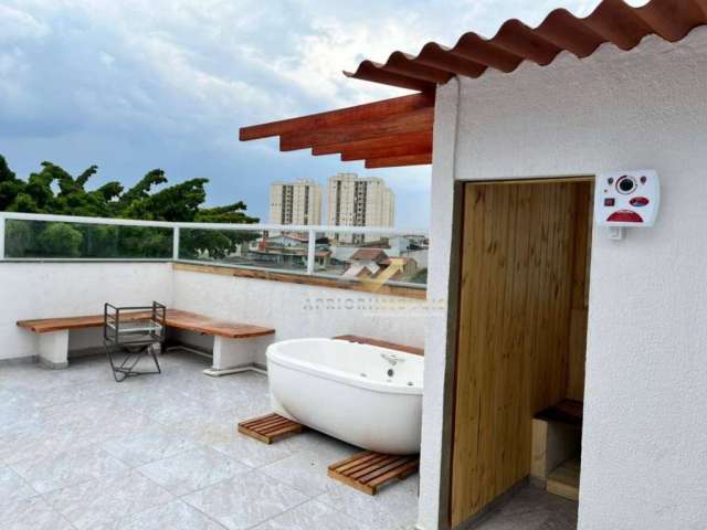 Cobertura, 140 m² - venda por R$ 750.000,00 ou aluguel por R$ 4.327,00/mês - Parque Jaçatuba - Santo André/SP