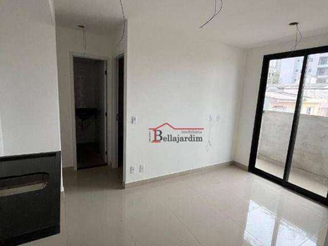 Apartamento com 2 dormitórios para alugar, 46 m² - Bairro Campestre - Santo André/SP