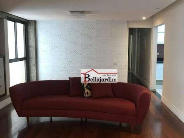 Apartamento com 3 dormitórios para alugar, 117m² - Bairro Jardim Bela Vista - Santo André/SP