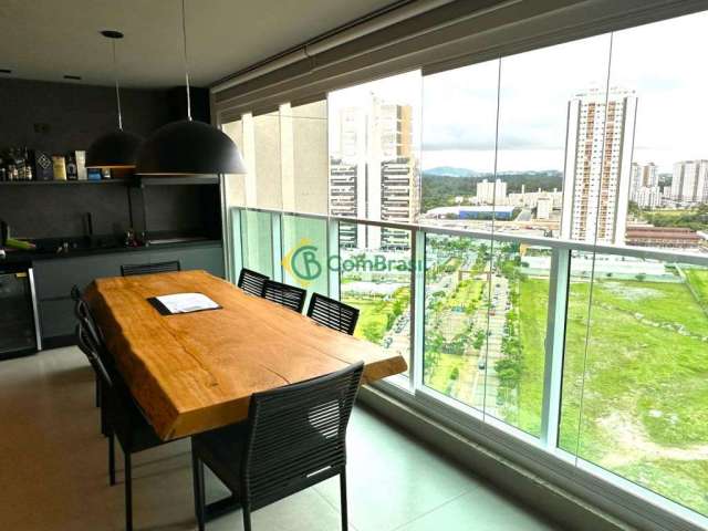 Aluguel apartamento mobiliado com 3 suítes, vagas cobertas, lazer completo Mogilar - Mogi das Cruzes-SP