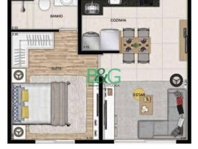 Studio à venda, 35 m² por R$ 315.000,00 - Mooca - São Paulo/SP