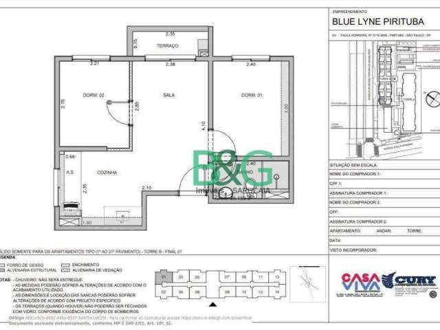 Apartamento à venda, 39 m² por R$ 285.000,00 - Vila Pirituba - São Paulo/SP