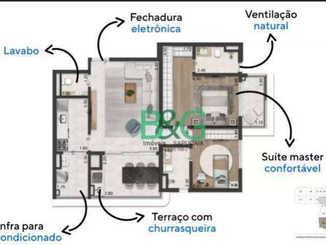 Apartamento com 2 dormitórios à venda, 89 m² por R$ 2.080.000 - Vila Clementino - São Paulo/São Paulo