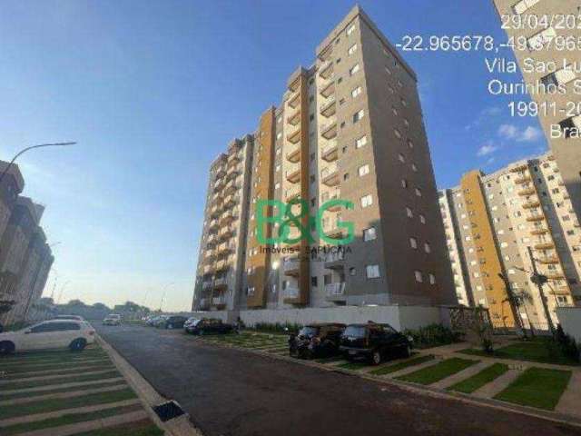 Apartamento com 2 dormitórios à venda, 45 m² por R$ 131.318,00 - Vila São Luiz - Ourinhos/SP