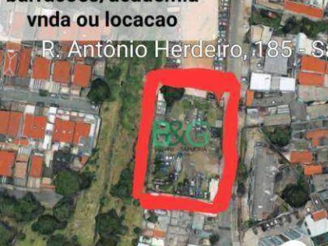 Terreno, 1 m² - venda por R$ 5.800.000 ou aluguel por R$ 14.000/mês - Parque Fongaro - São Paulo/SP