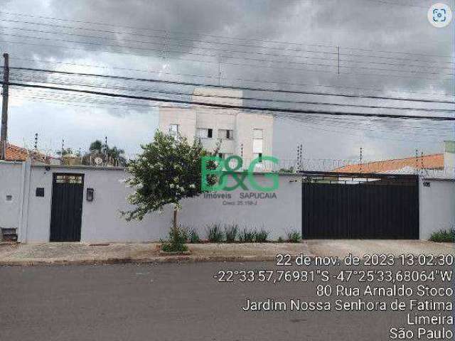 Apartamento com 1 dormitório à venda, 46 m² por R$ 101.400,00 - Jardim Nossa Senhora de Fátima - Limeira/SP