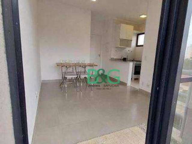 Apartamento com 1 dormitório para alugar, 35 m² por R$ 3.031/mês - Campo Belo - São Paulo/SP