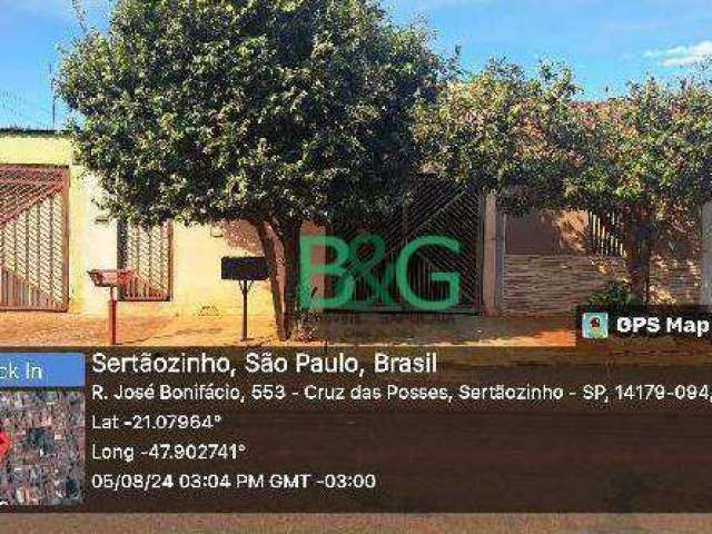 Casa com 2 dormitórios à venda, 129 m² por R$ 125.884 - Cruz Das Posses - Sertãozinho/SP