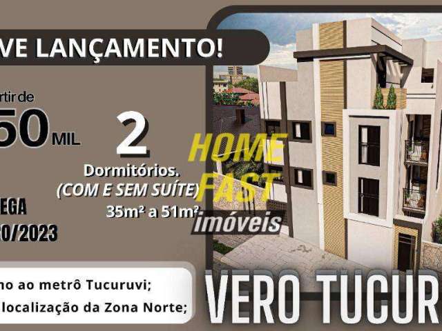 Apartamento com 2 dormitórios à venda, 35 m² por R$ 260.000 - Vila Mazzei - São Paulo/SP