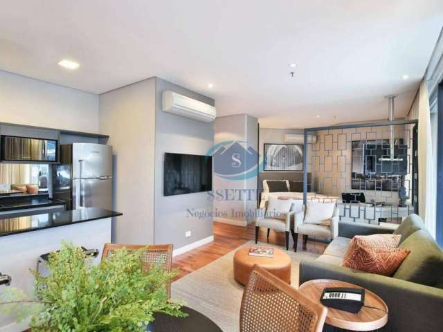 Apartamento com 1 dormitório para alugar, 65 m² por R$ 12.010,00/mês - Vila Olímpia - São Paulo/SP