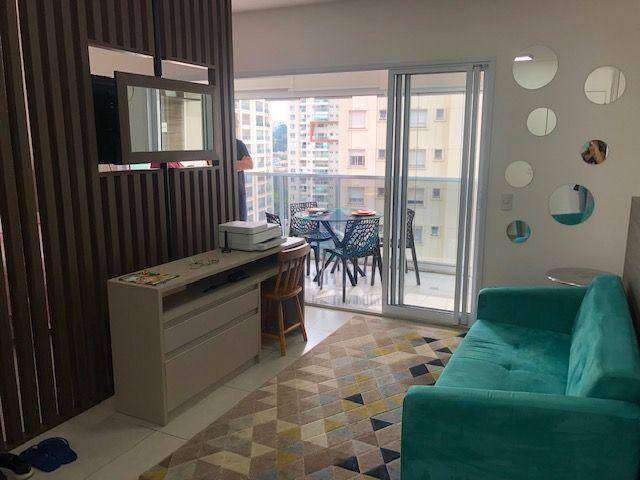 Apartamento com 1 dormitório à venda, 50 m² por R$ 750.000,00 - Brooklin - São Paulo/SP