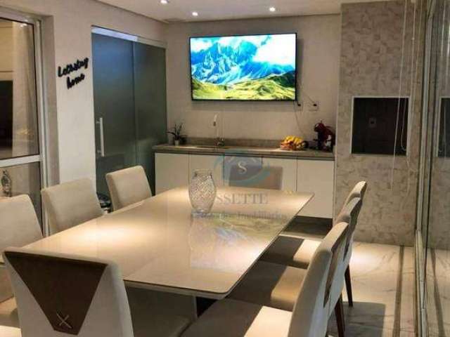 Apartamento com 3 dormitórios,1 suíte com armários planejados,sala 2 ambientes com sacada,,impecável,aceita proposta.