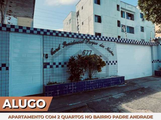 Alugo apartamento com 2 quartos, no Condomínio Parque das Nações, no Bairro Antônio Bezerra.