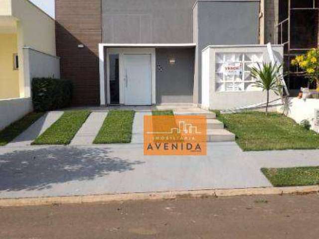 Casa com 3 dormitórios à venda, 120 m² por R$ 740.000 - Cond Terras da Estancia - Paulínia/SP