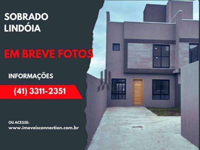 Sobrado com 3 dormitórios à venda, 102 m² por R$ 629.000,00 - Lindóia - Curitiba/PR