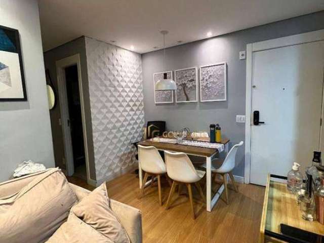 Apartamento com 2 dormitórios à venda, 46 m² por R$ 285.000 - Vila Carmosina