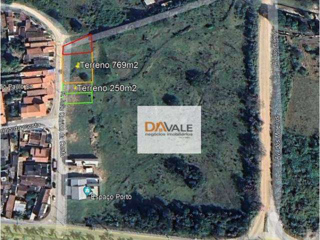 Terreno à venda, 250 m² por R$ 150.000,00 - Jardim Rafael - Caçapava/SP