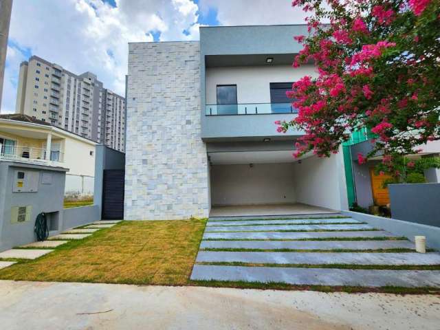 Linda casa nova com dormitorios no piso terreo e braseiro na sala ibiti royal