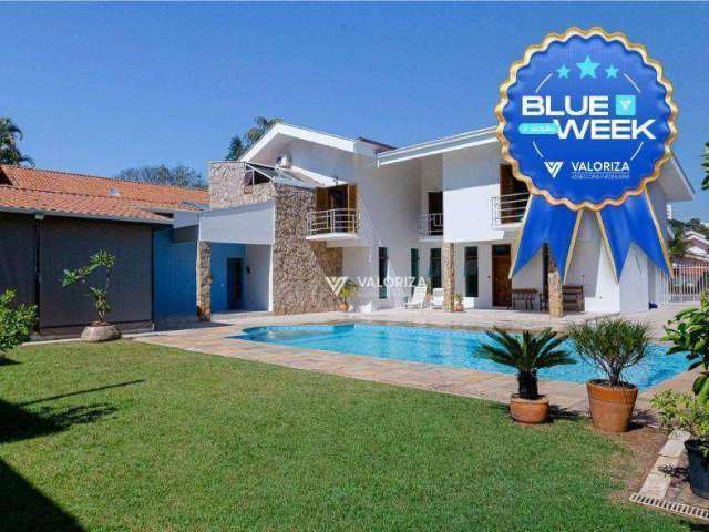 Blue Week * de R$ 10.000,00 para R$ 9.000,00 * - Casa com 5 dormitórios, 680 m²  - Rancho Dirce - Sorocaba/SP