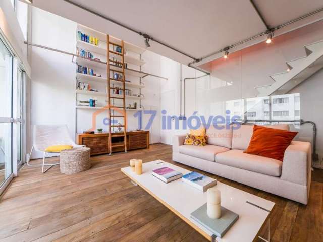 Apartamento/loft duplex de 74m² com 1 dormitório suíte, 2 banheiros, 2 vagas, para venda ou locação - São Paulo - SP