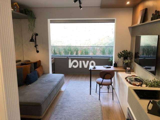 Studio 24 m² Vila Clementino, 1 dormitório, sem vaga, lazer completo, lavanderia coletiva.