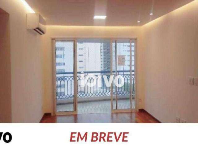 Apartamento com 3 dormitórios para alugar, 100 m² por R$ 9.100,00/mês - Moema - São Paulo/SP