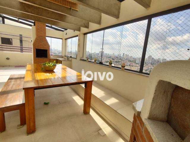 Cobertura Klabin, ótima localização, 3 dormitórios à venda, 214 m² por R$ 3.050.000 - Chácara Klabin - São Paulo/SP