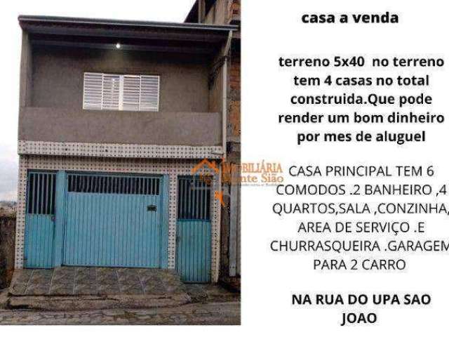 Casa com 6 dormitórios à venda, 200 m² por R$ 373.000,00 - Cidade Soberana - Guarulhos/SP