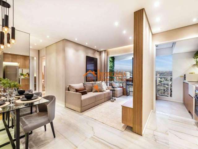 Apartamento com 2 dormitórios à venda, 47 m² por R$ 421.000,00 - Vila das Bandeiras - Guarulhos/SP