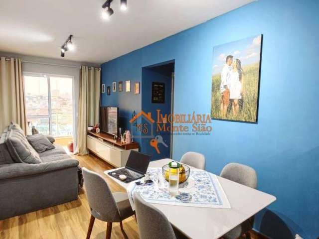 Apartamento com 2 dormitórios à venda, 57 m² por R$ 371.000,00 - Vila Silveira - Guarulhos/SP