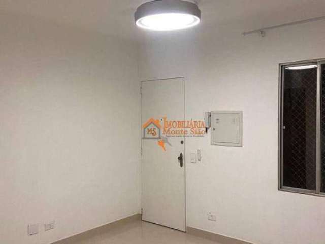 Apartamento com 2 dormitórios para alugar, 50 m² por R$ 2.341,00/mês - Vila Augusta - Guarulhos/SP