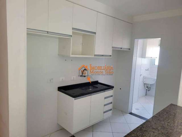 Apartamento com 3 dormitórios para alugar, 64 m² por R$ 2.620,00/mês - Vila Galvão - Guarulhos/SP