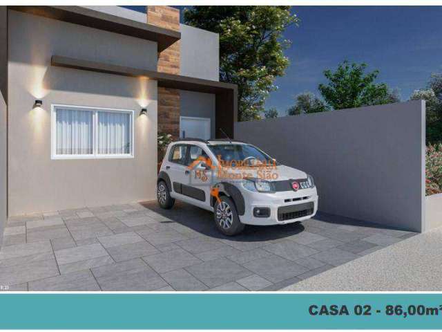 Casa com 3 dormitórios à venda, 84 m² por R$ 478.000,00 - Vila Nova Bonsucesso - Guarulhos/SP