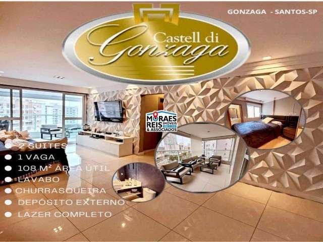 Apartamento com 2 quartos à venda na Rua Pernambuco, 93, Gonzaga, Santos por R$ 1.590.000