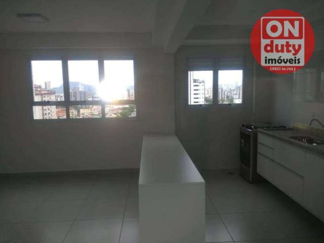 Apartamento com 2 dormitórios à venda, 70 m² por R$ 600.000,00 - Boqueirão - Santos/SP