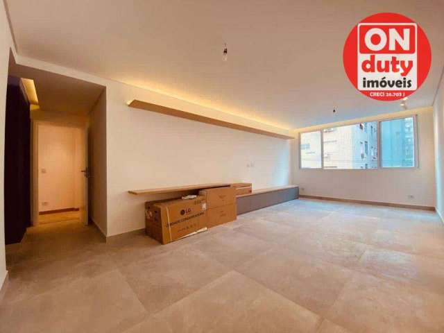 Apartamento com 127 m² - venda por R$  ou aluguel por R$ 7.974/mês - Gonzaga - Santos/SP