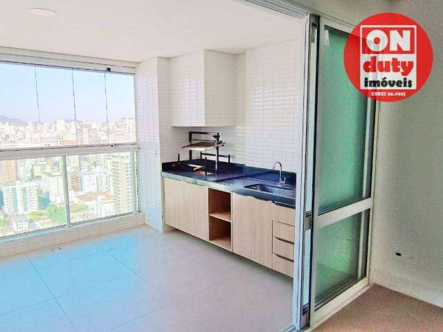 Apartamento com 3 quartos à venda, 136 m² por R$ 2.580.000 - Pompéia - Santos/SP