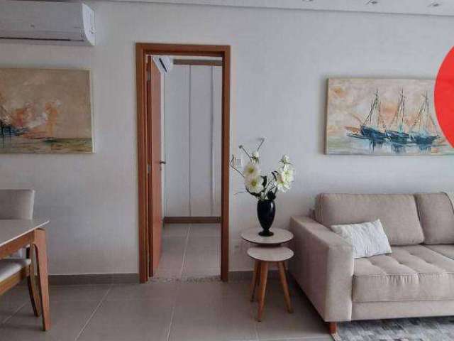 Apartamento com 1 dormitório para alugar, 66 m² por R$ 6.500,00/mês - Boqueirão - Santos/SP