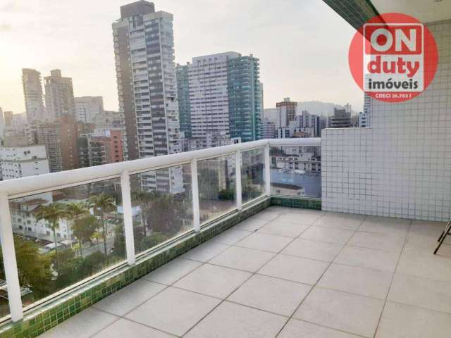 Apartamento Duplex, 127 m² - venda por R$ 2.200.000,00 ou aluguel por R$ 9.600,00/mês - Boqueirão - Santos/SP