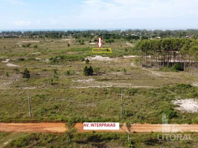 Terreno para investimento no Balneário Lagoinha. 700m do mar.